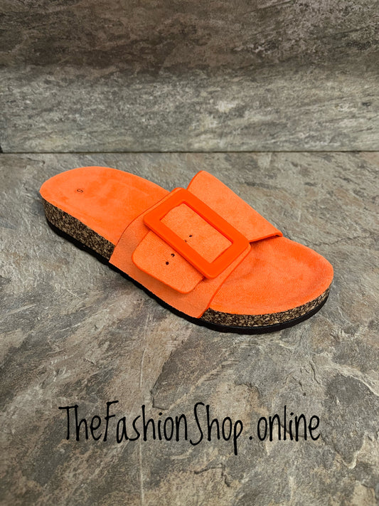 Dr Keller Brenda orange sliders sizes 3-8 (36-41)