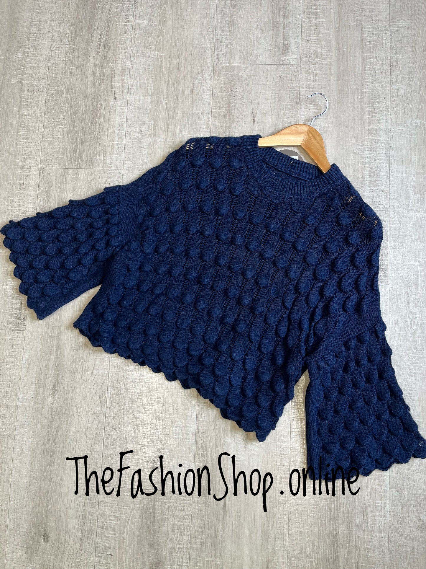 Eloise navy petal jumper 8-16