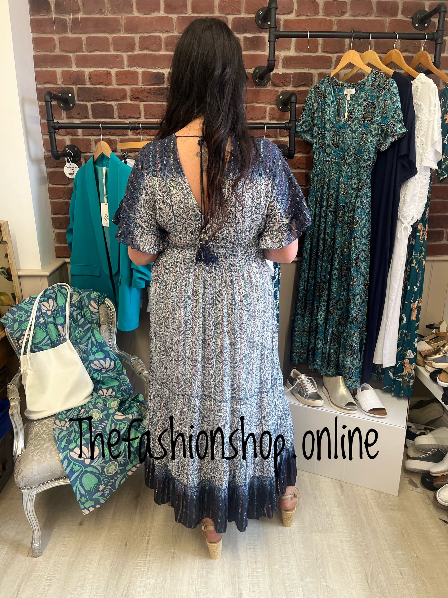 Premium Brittany navy boho two piece set 8-16