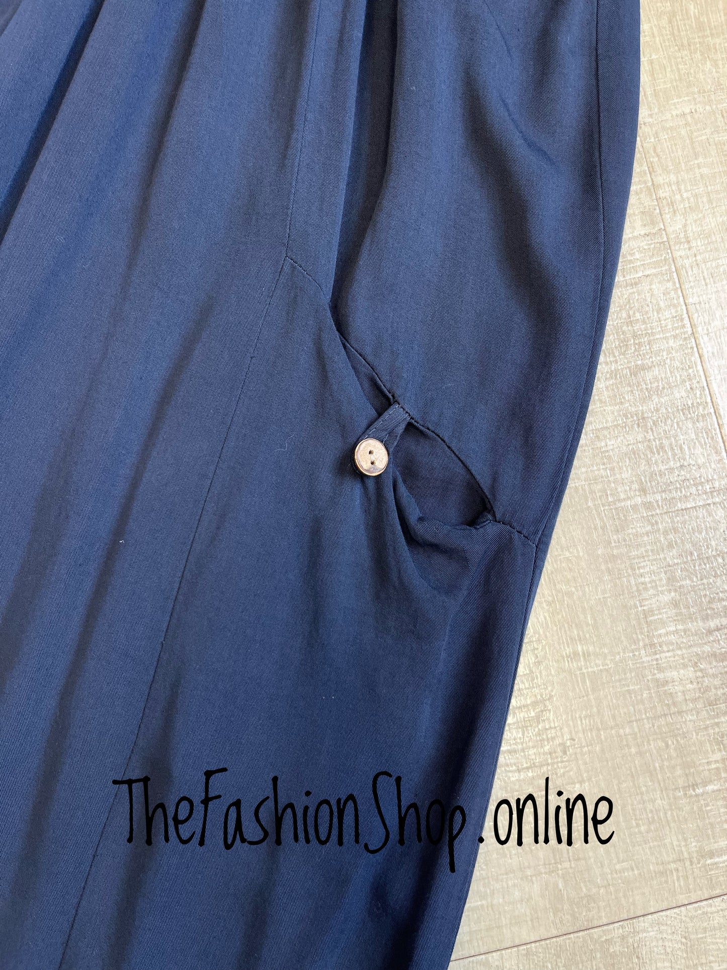 Dana navy relaxed trousers 12-20