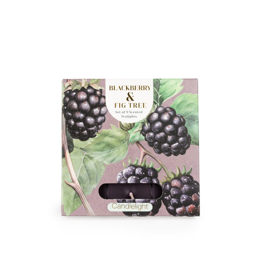 Candlelight Set of 9 Tea Lights Blackberry and Fig