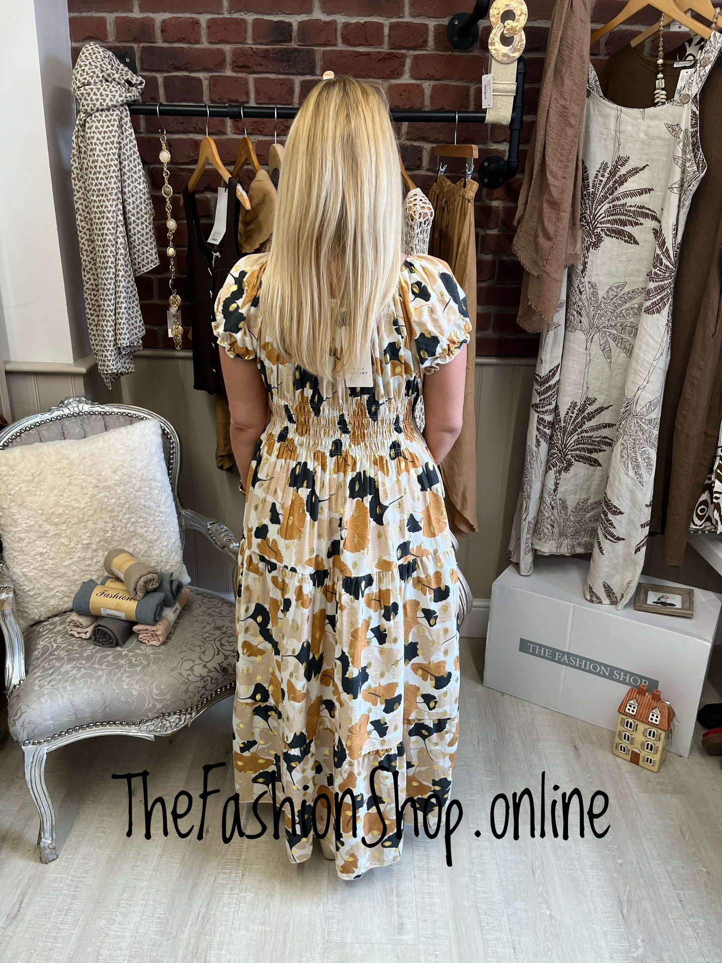Lillie oriental flowers gypsy maxi dress 8-18
