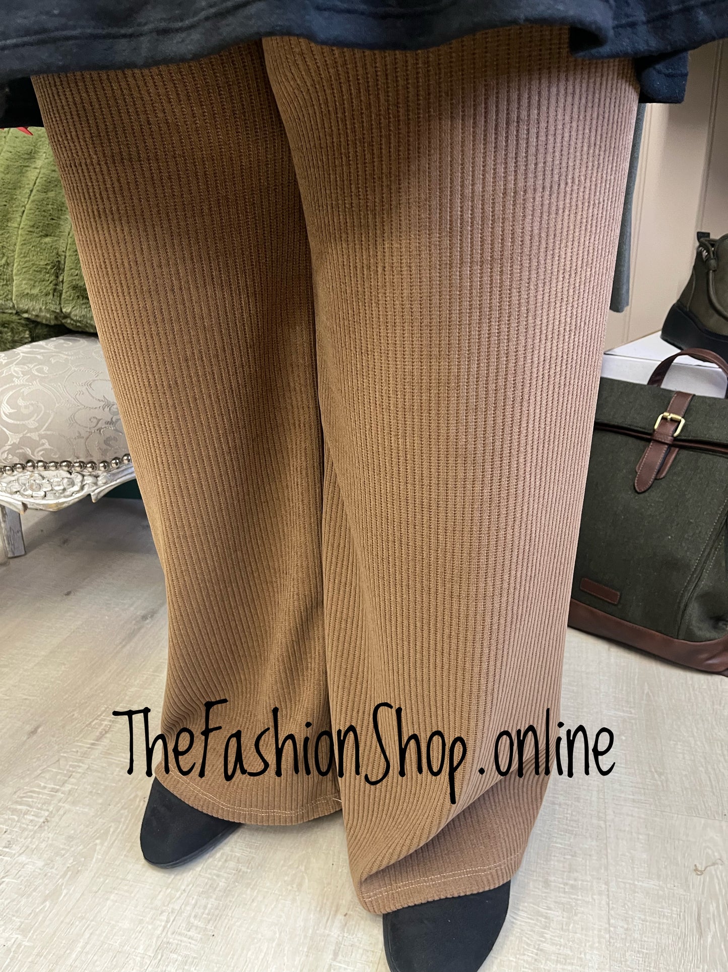 Mandy camel Chenille Trouser 12-20