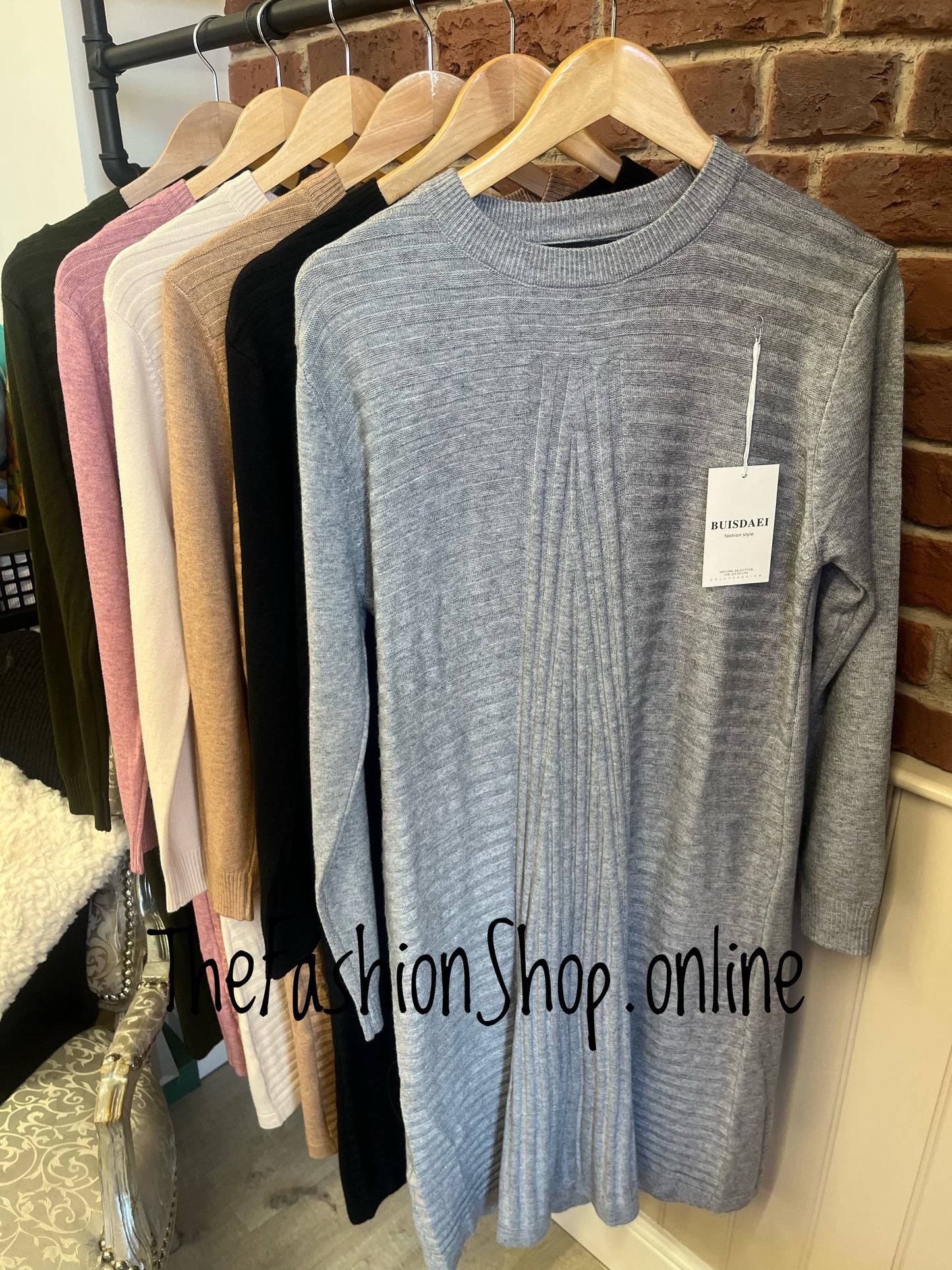 Janine grey cashmere mix jumper dress 12-16