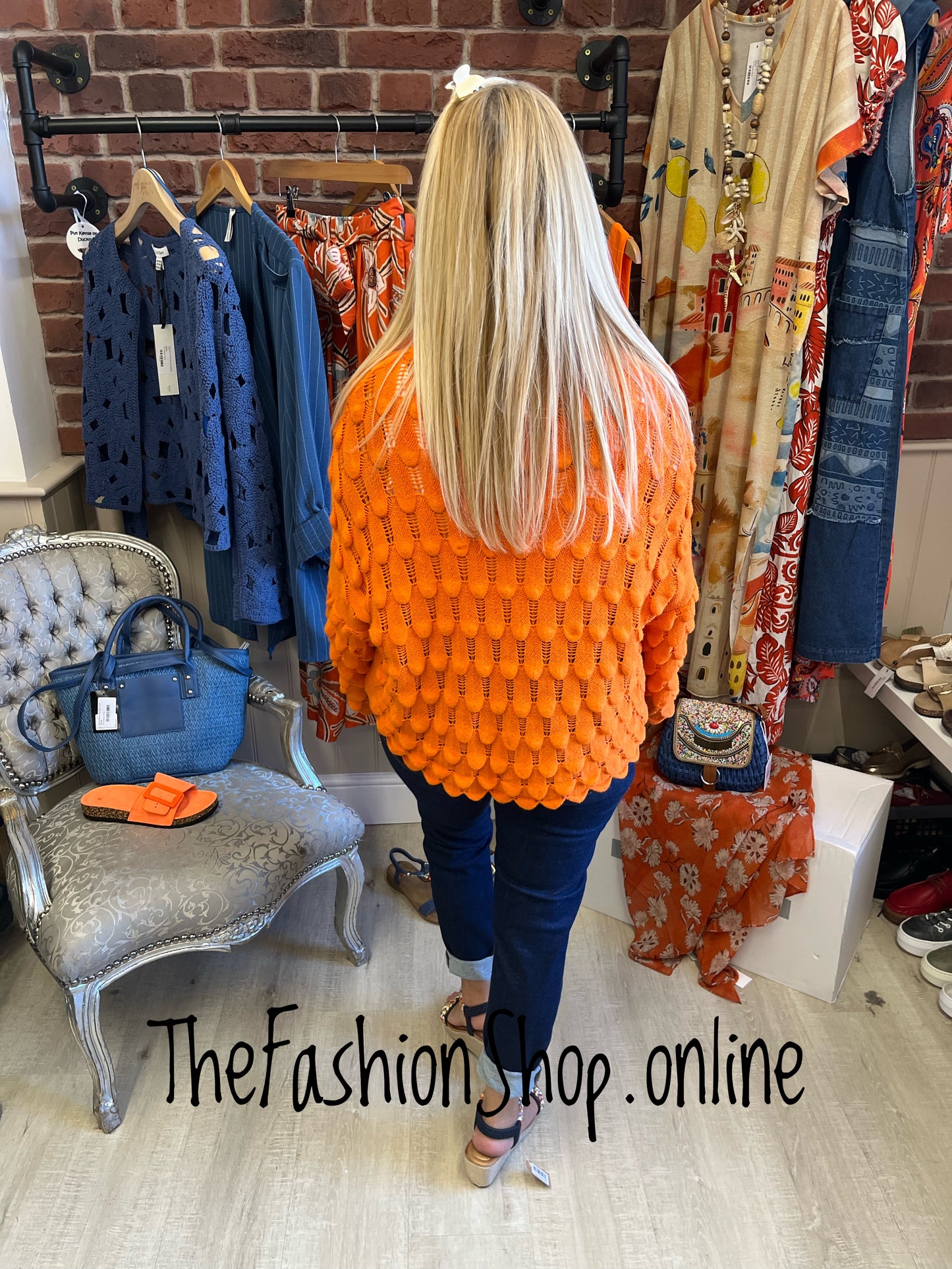 Eloise Orange petal jumper 8-16