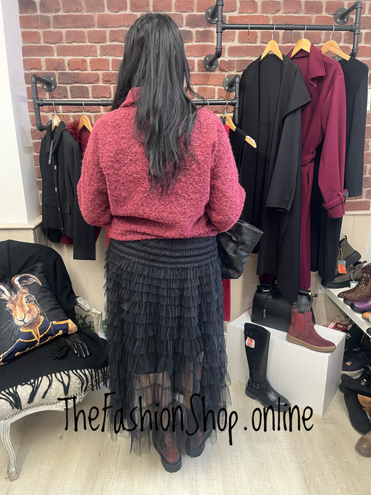 Lucy Wine Jacket with Zipper 10-18