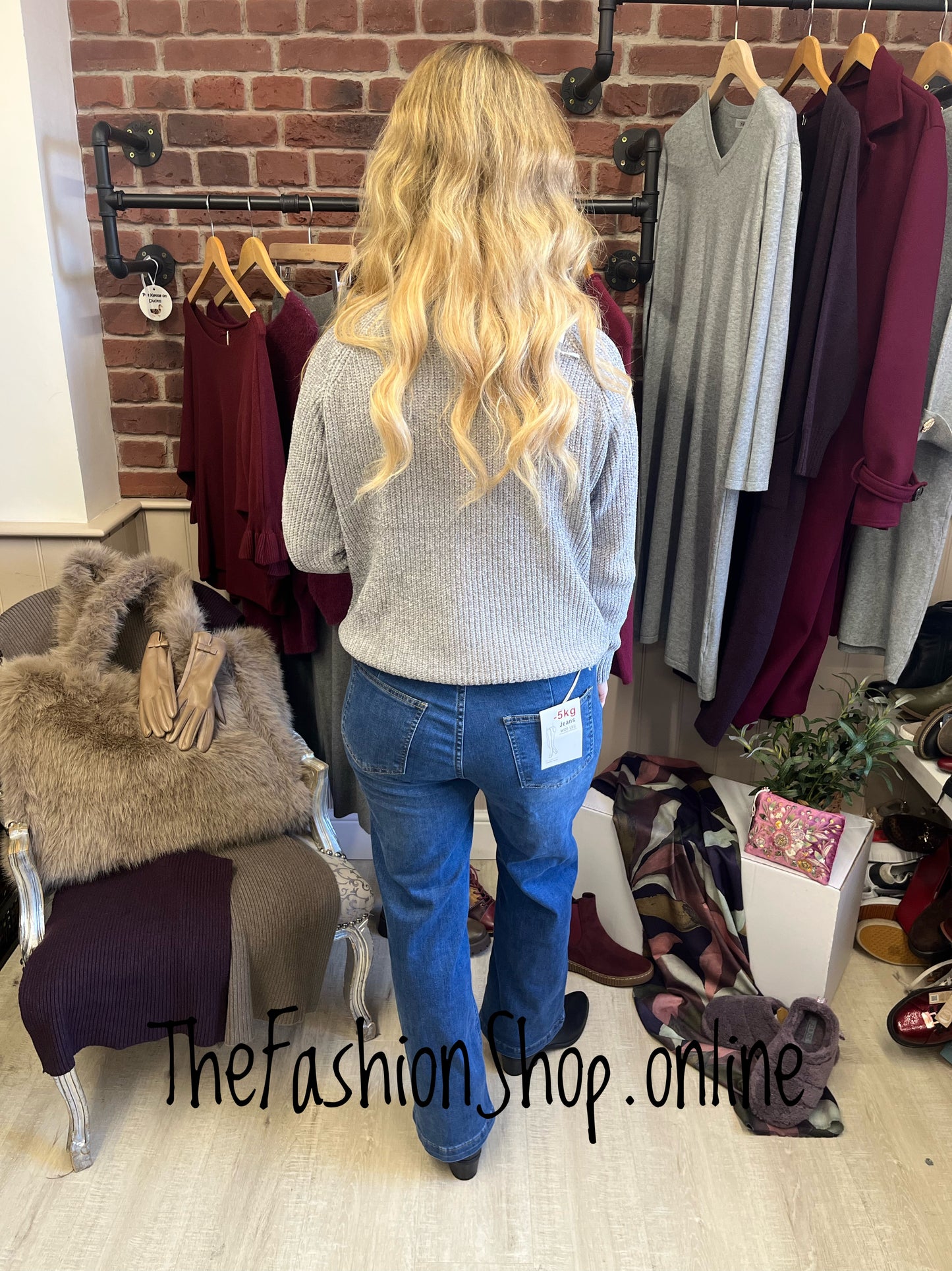 Liv Grey chenille jumper 8-14