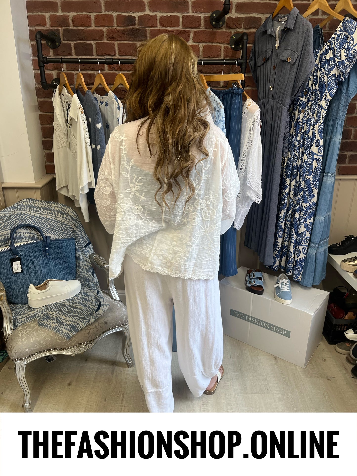 Alicia white lace blouse 12-18