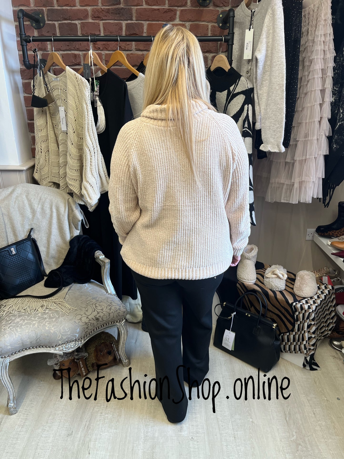 Sasha black front seam jogger 8-14