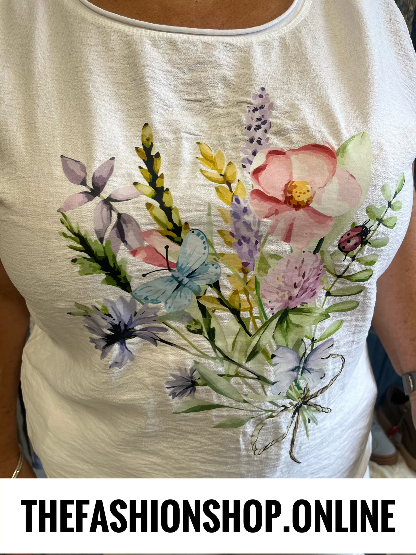 Louisa floral bouquet top 14-18