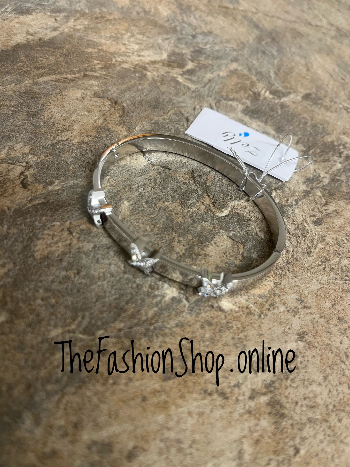 Zelly Silver Stars Bangle