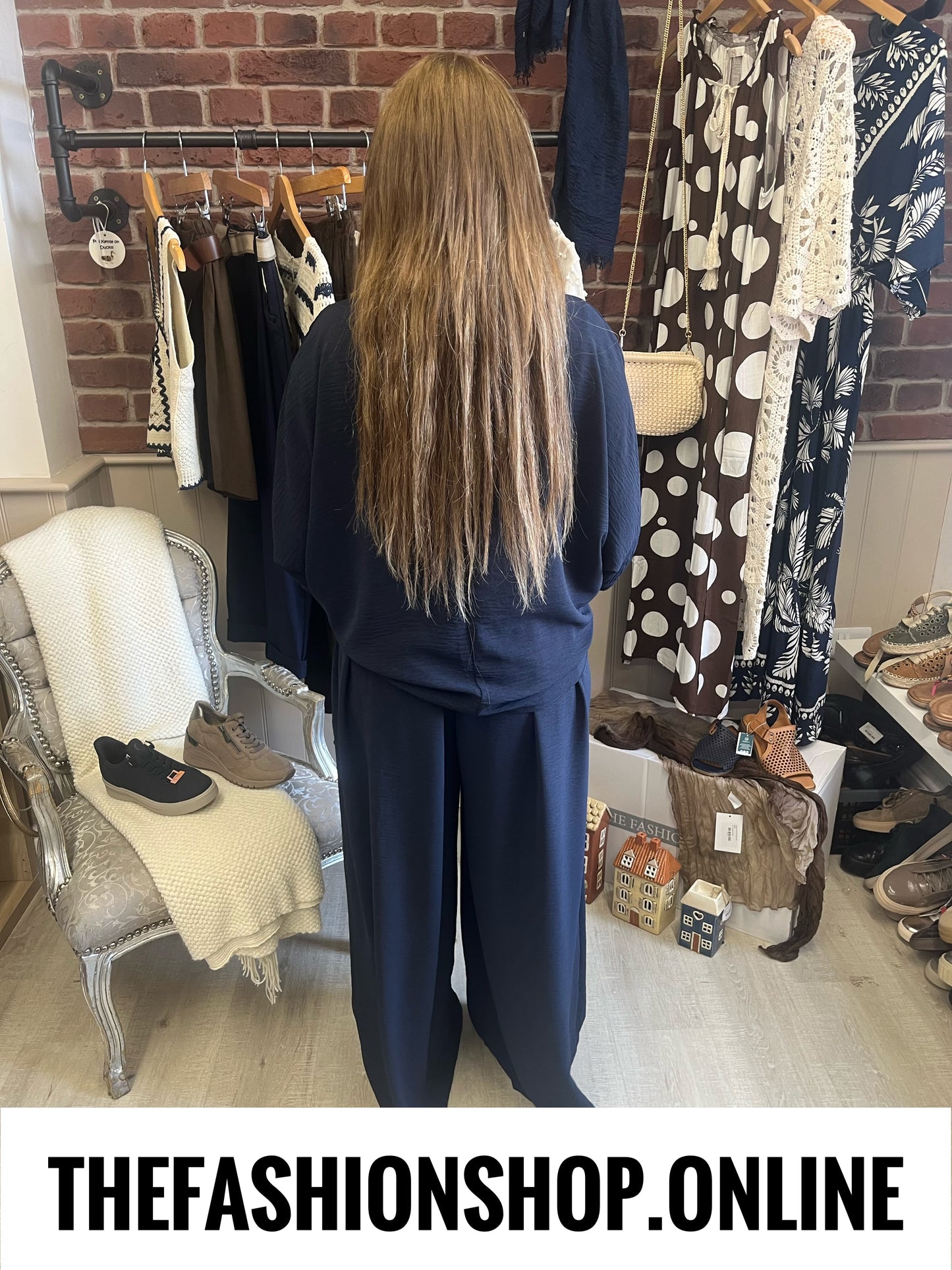 Verity navy tie front shrug 12-22