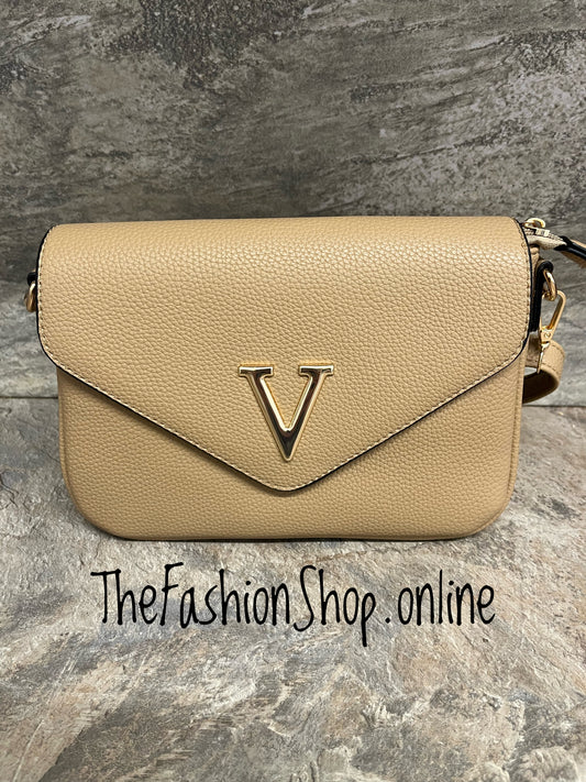 Vivian dark beige shoulder bag