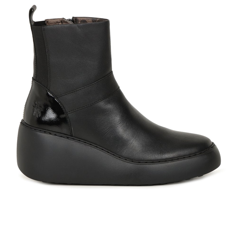 Fly of London black leather Doxe boots sizes 4-9 (37-42)