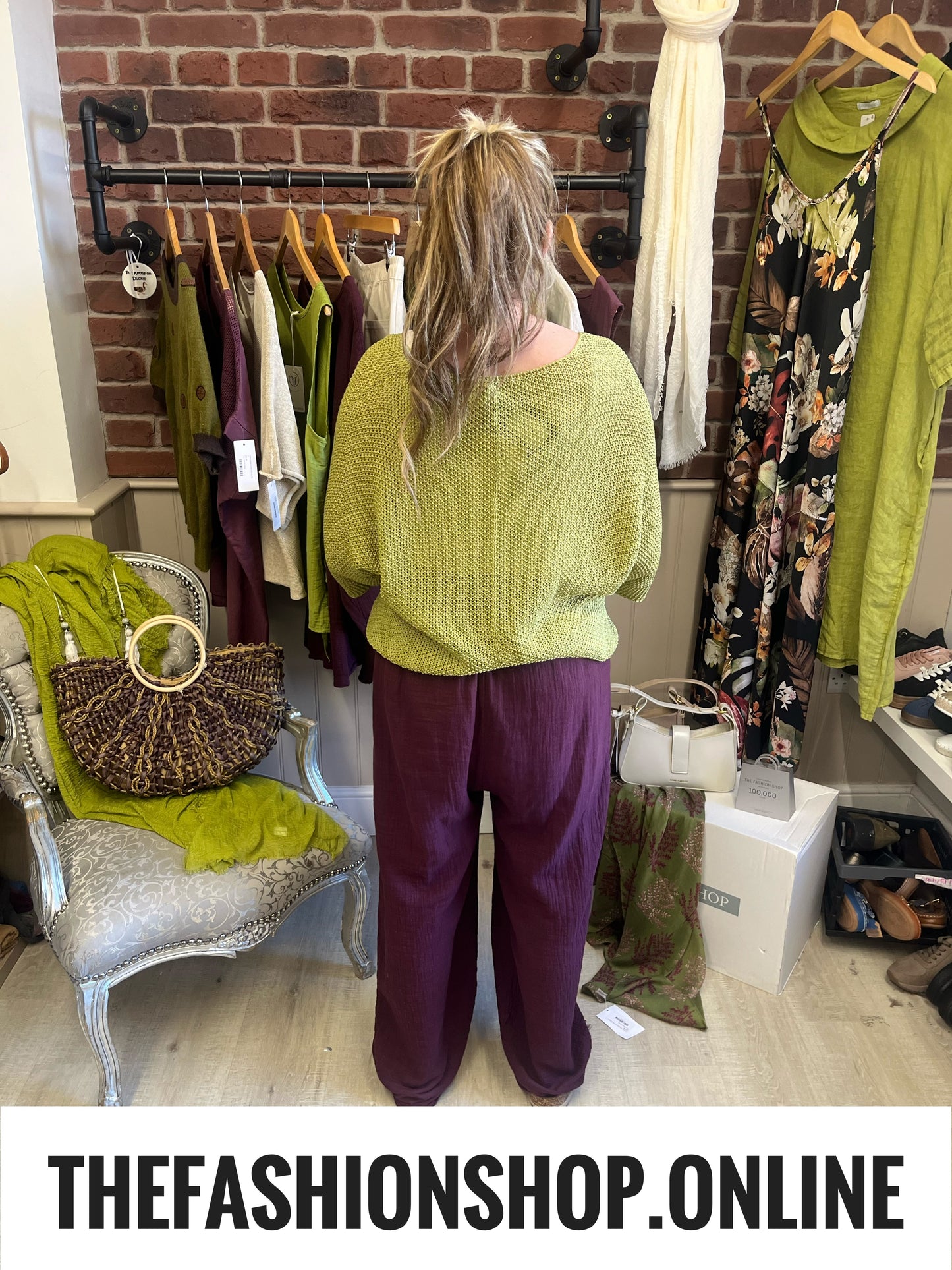 Brooke olive knitted jumper 8-14