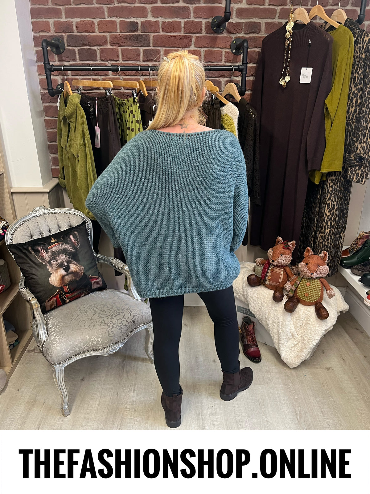 Diva teal alpaca mix jumper 12-18