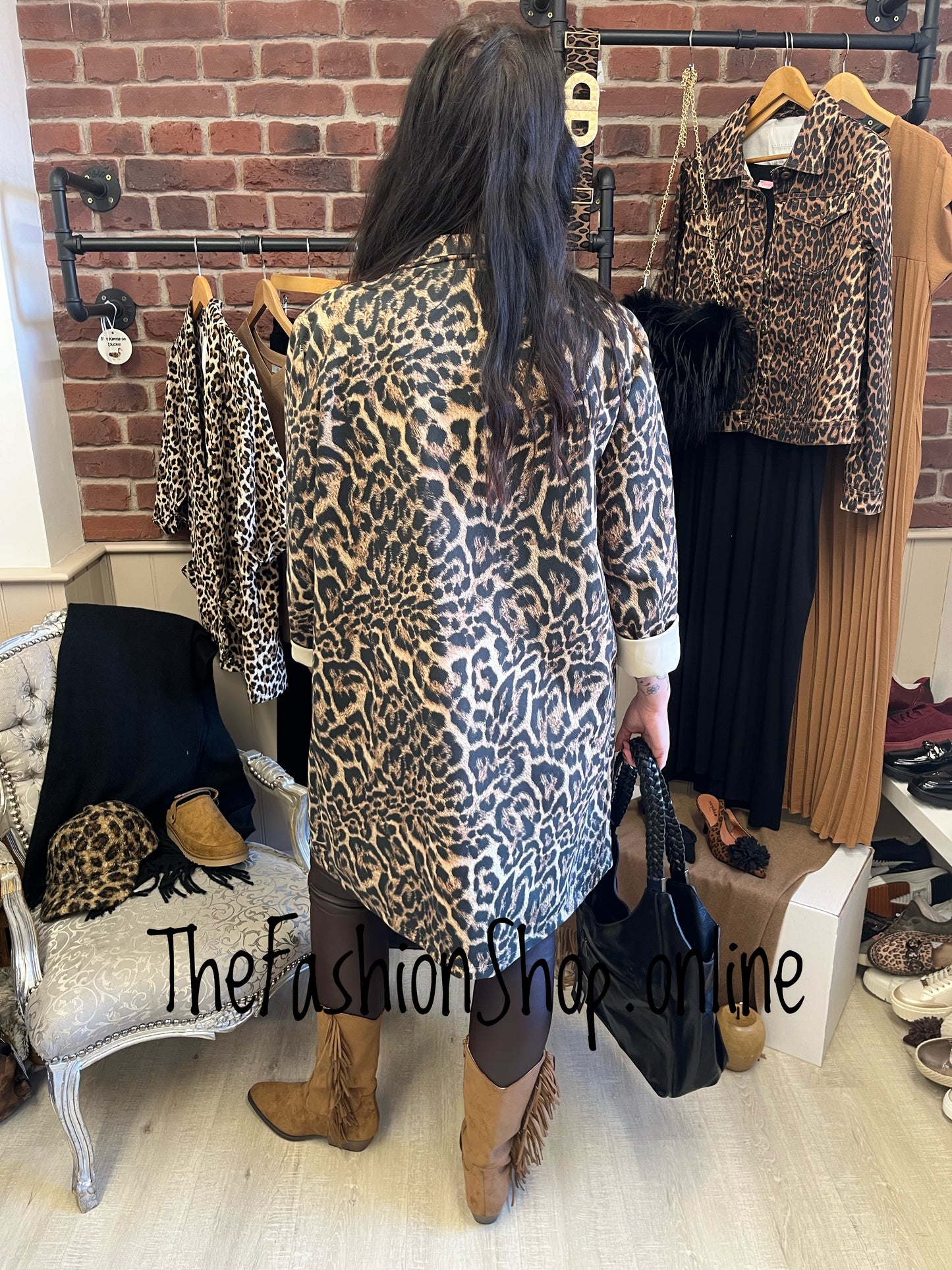 Carmen animal print duster jacket 8-18