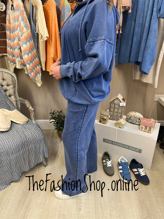 Iris denim blue enzyme wash co-ord 10-12 and 14-16