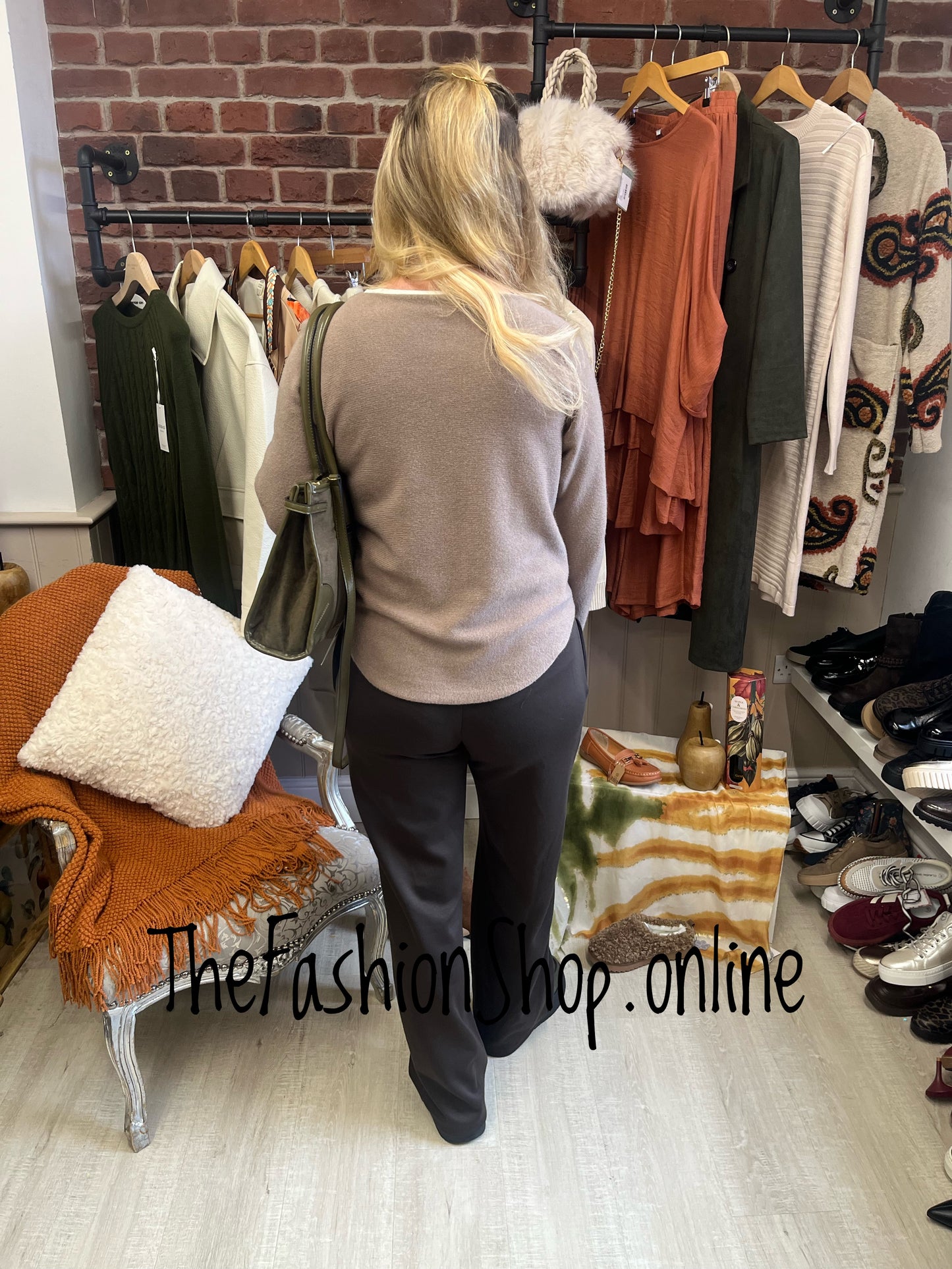Ashley mocha wool mix jumper 8-16