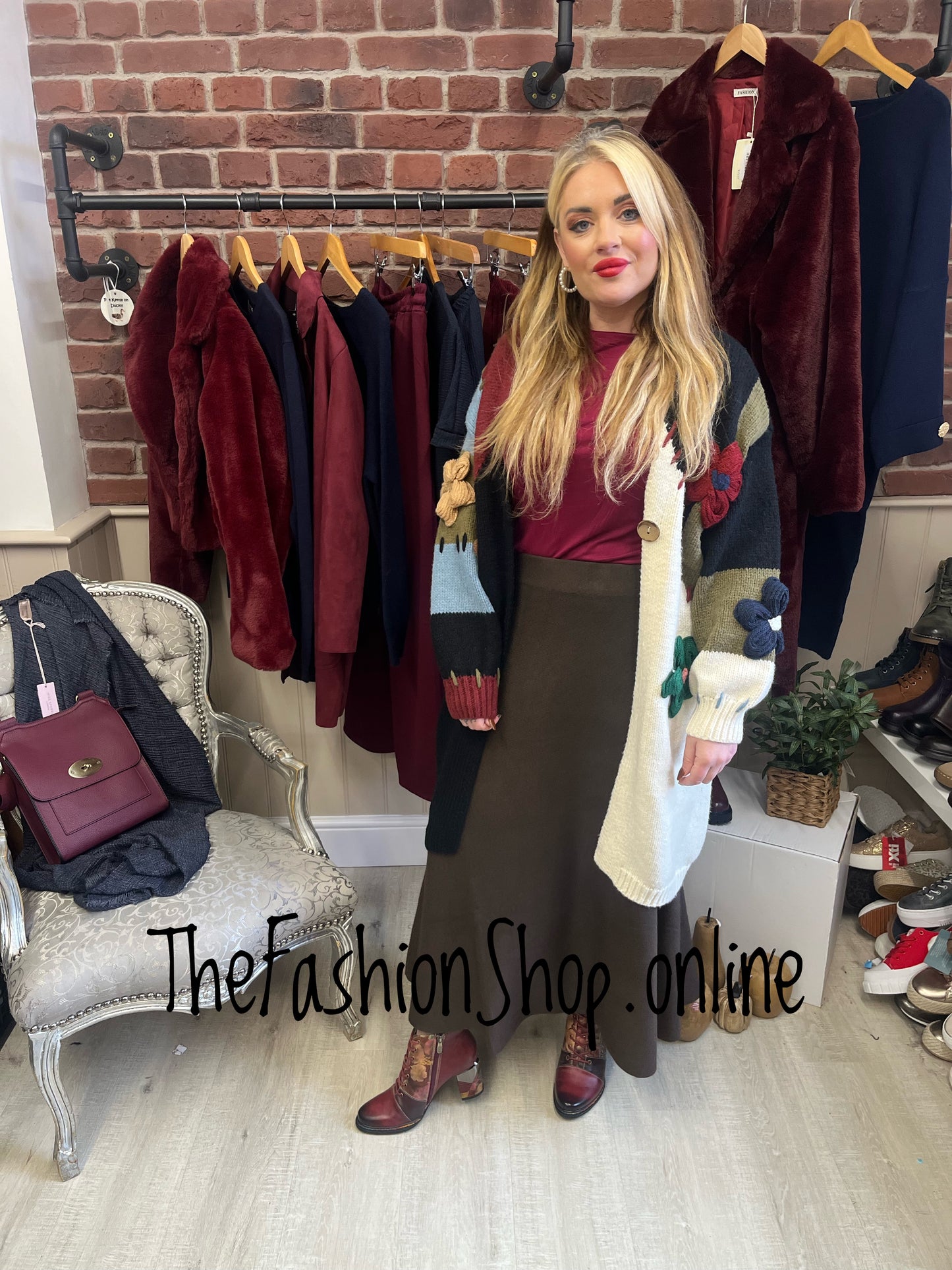 Meadow longline knitted wool mix cardigan 8-16