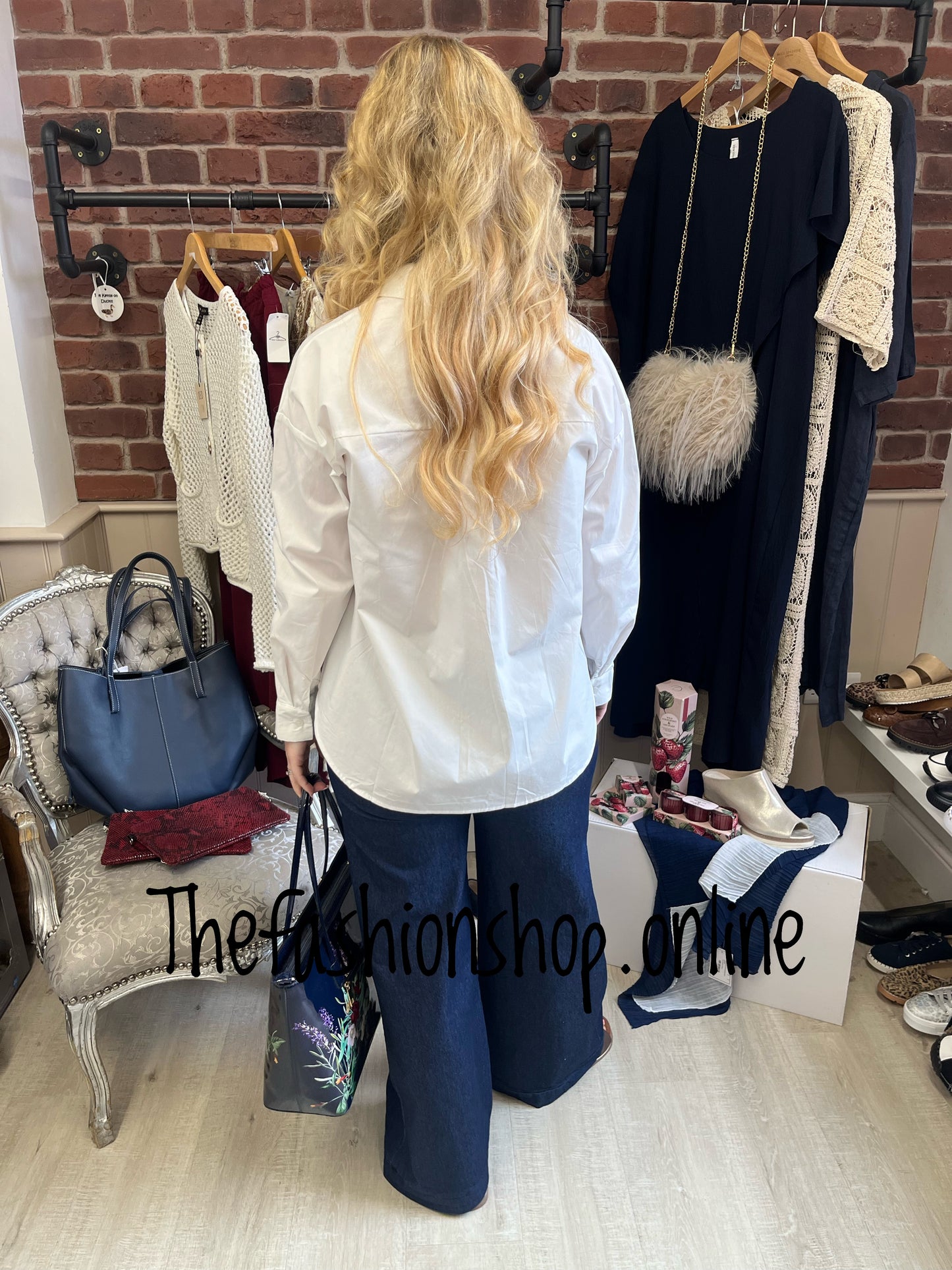 Helen classic white shirt sizes 10-12 and 14-16