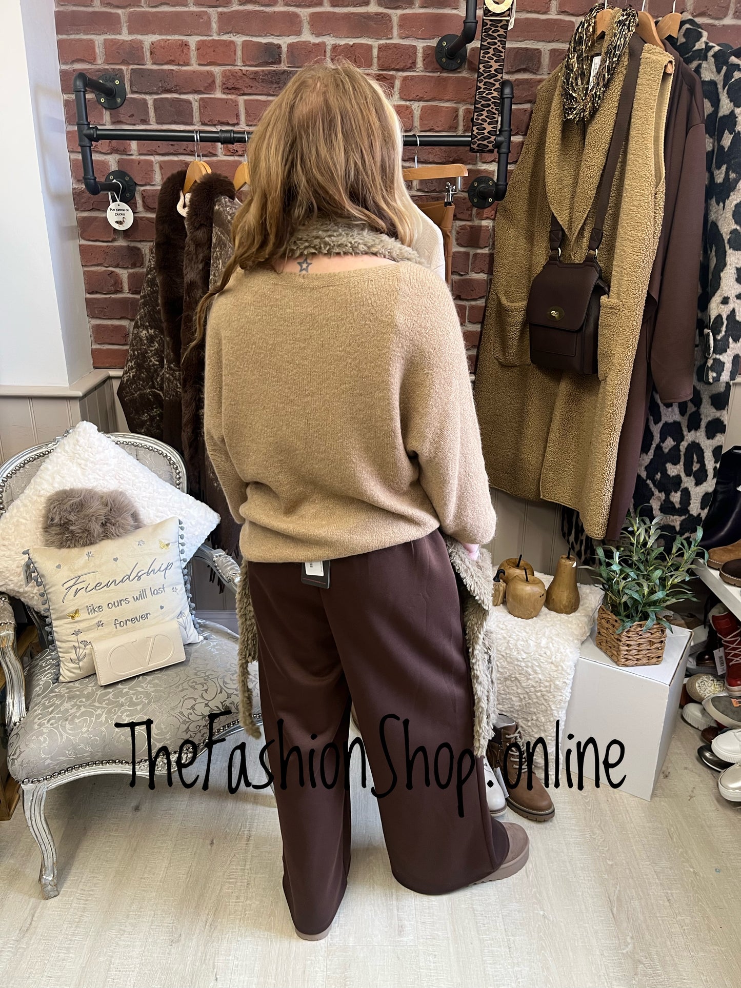 Kara Camel Knit Jumper 12-16