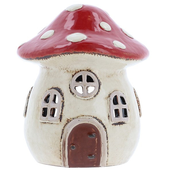 Village Pottery Toadstool House Tealight
