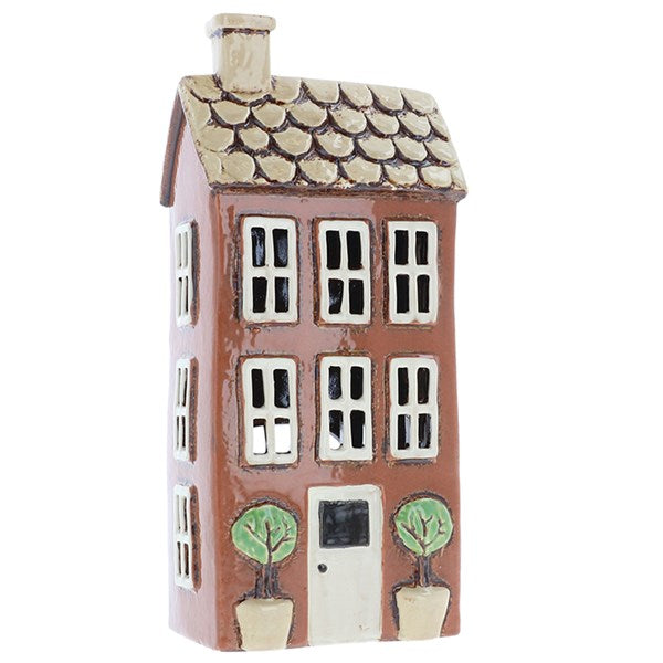 Village Pottery Garden House Brick Tealight