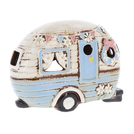 Village Pottery Pale Blue Caravan Tea LIght