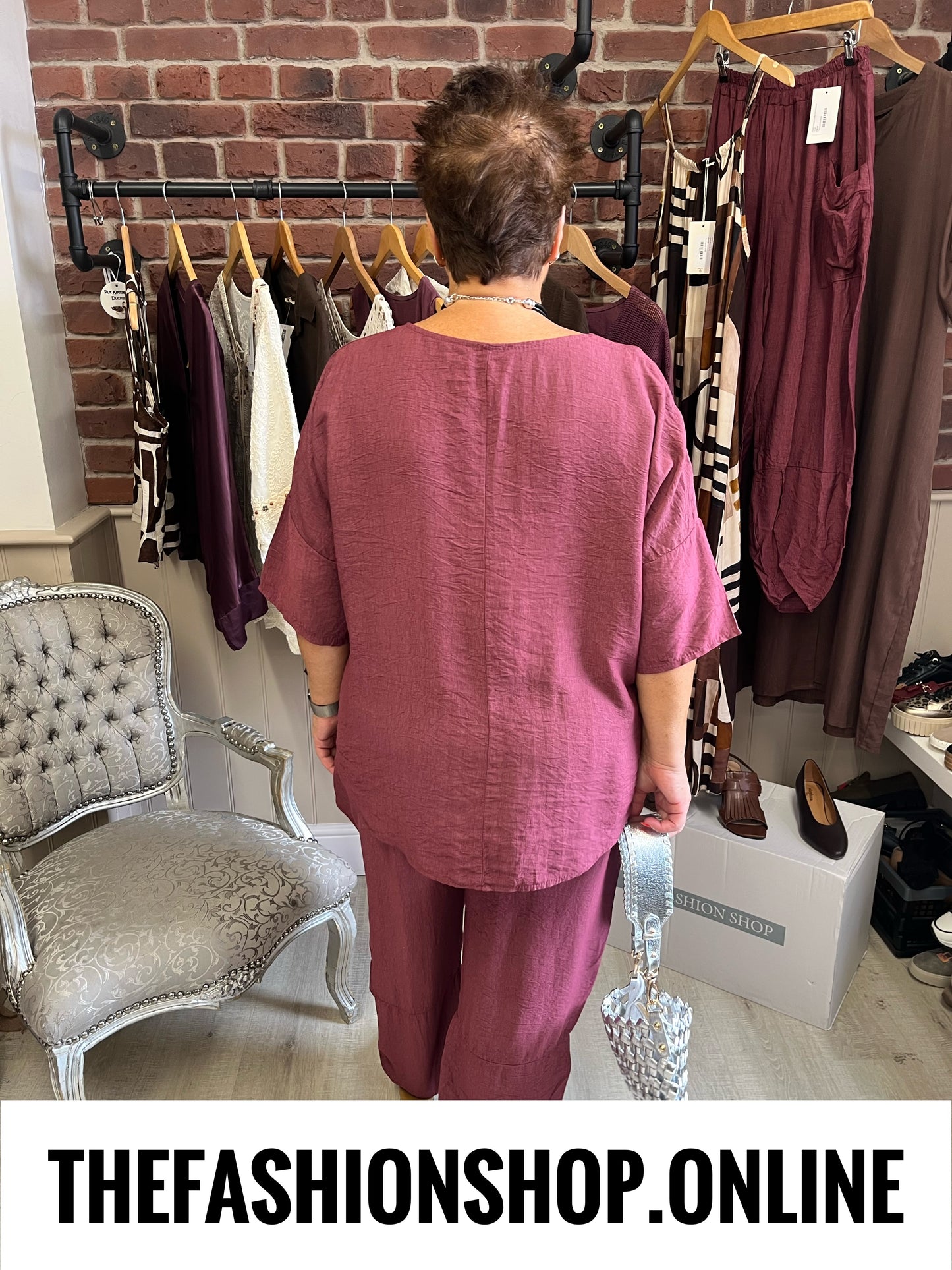 Nancy mulberry button top 14-20
