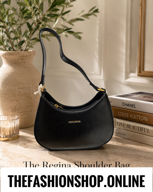 The Regina Shoulder Bag in Black