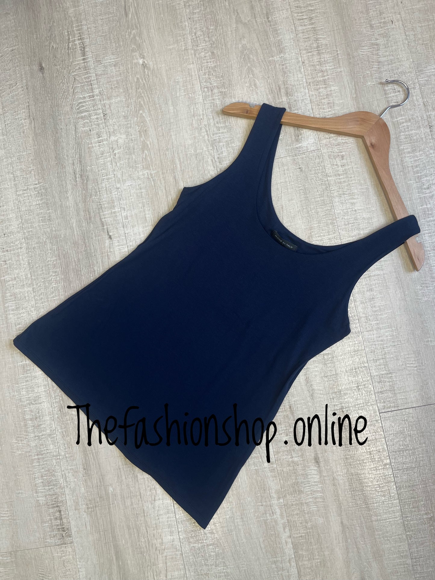 Chelsea navy soft vest sizes 8-14 and 16-18