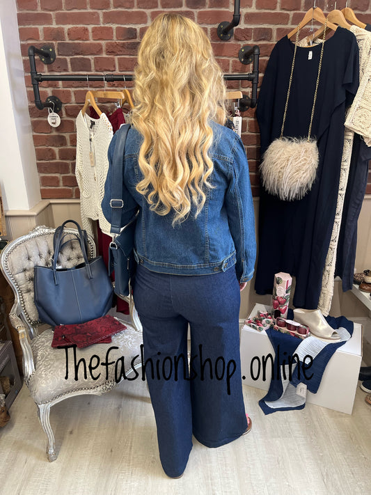 Kurt Muller dark denim cotton jacket sizes 8-20