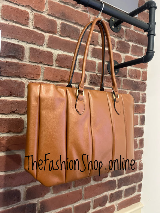 Della large brown shoulder bag
