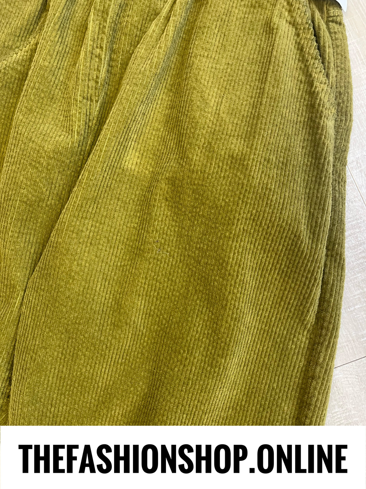 Charlie olive jumbo cord trousers 10-16