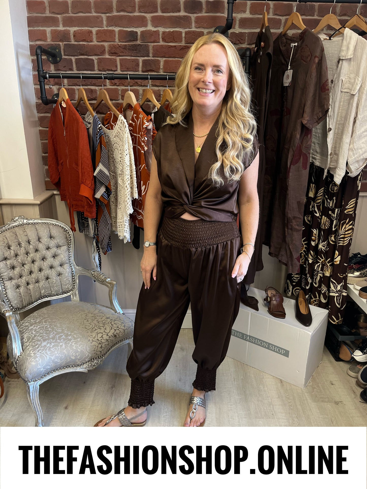 Lena brown twist top 8-14
