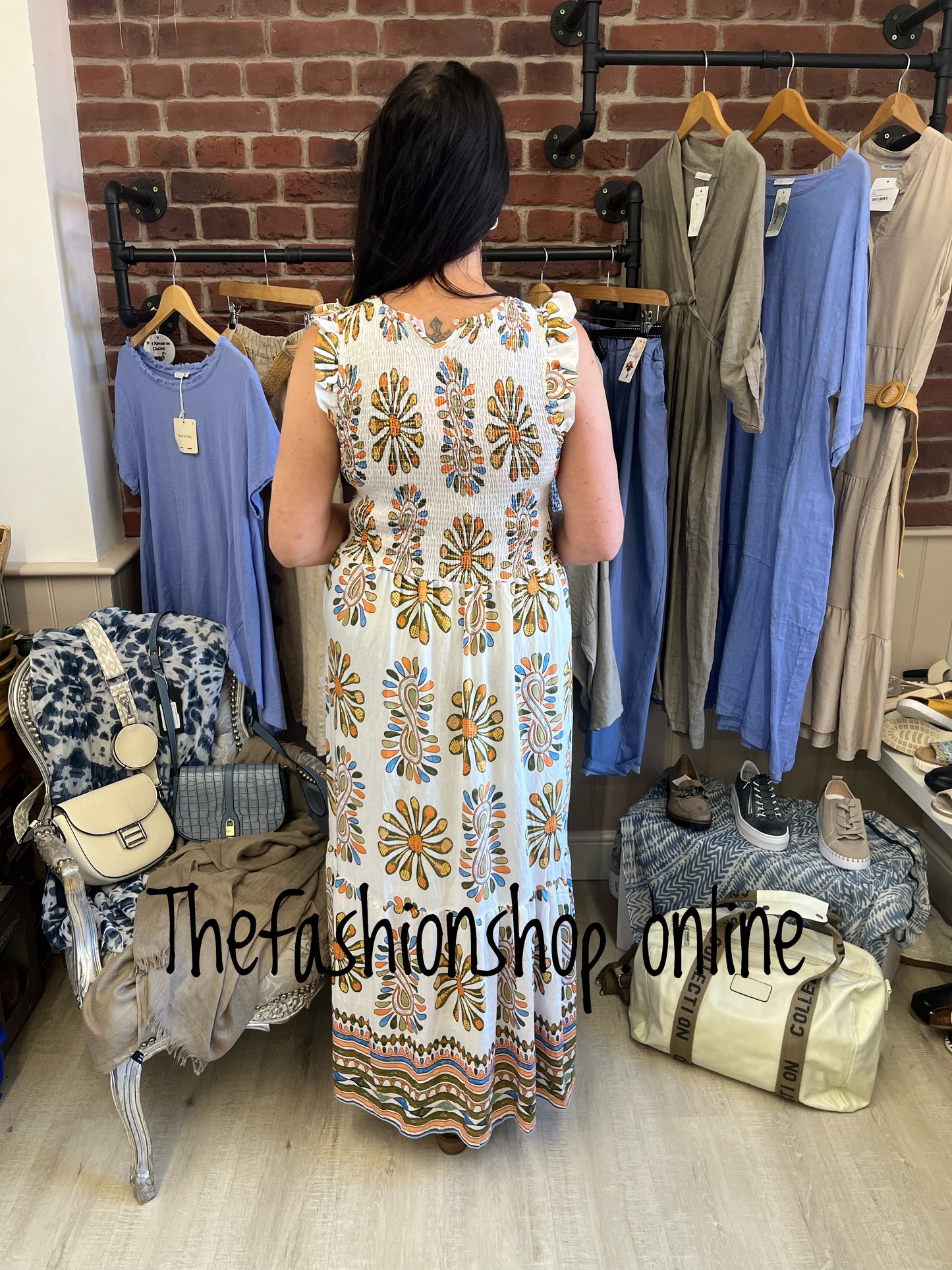Juliet colourful tiered maxi dress 8-16