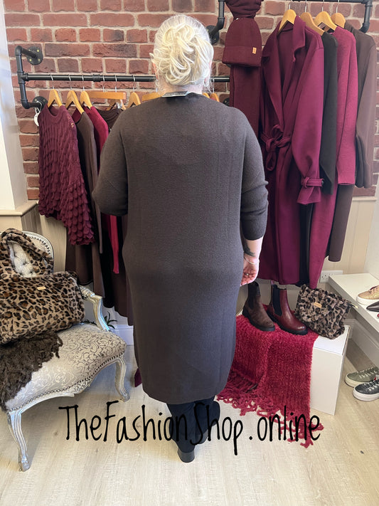Erika brown knitted dress 14-22