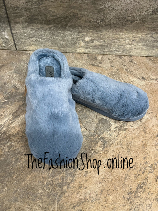 Jo & Joe Candice blue slippers sizes 3-8