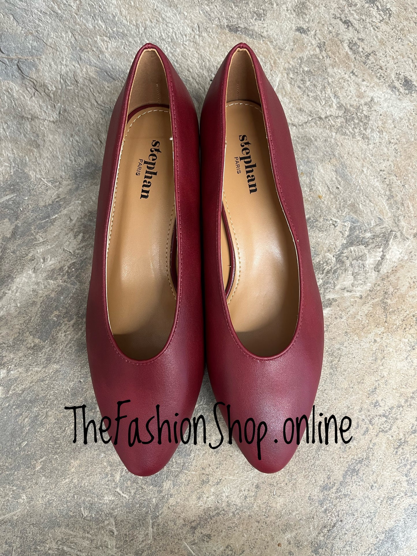 Penny wine court shoe sizes 3-8 (36-41)