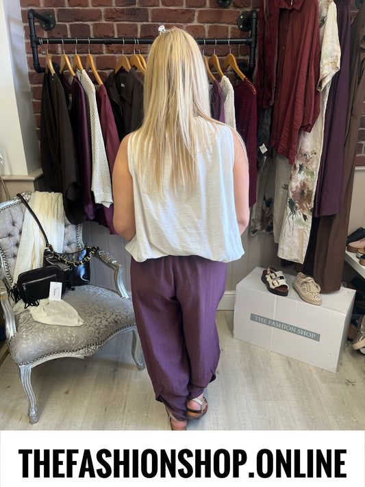 Jessie mulberry tulip hem trousers 8-16