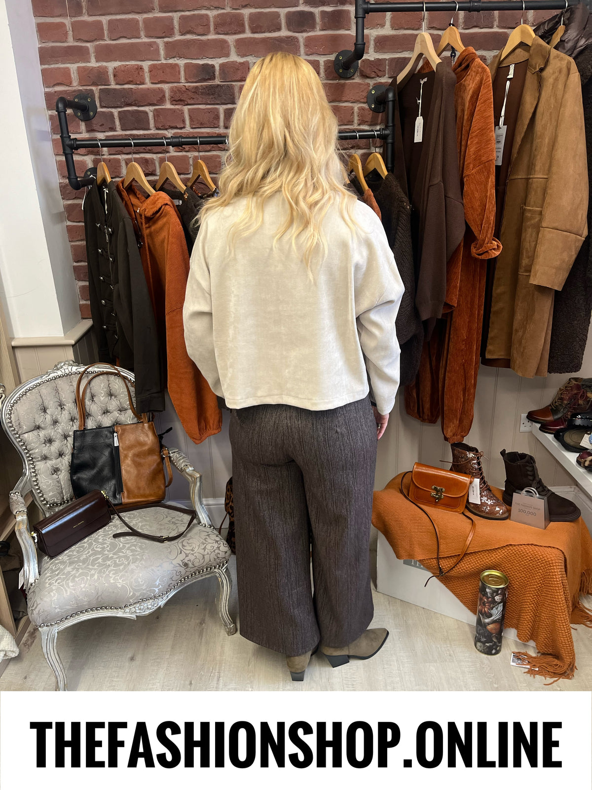 Willow beige faux suede jacket 8-16
