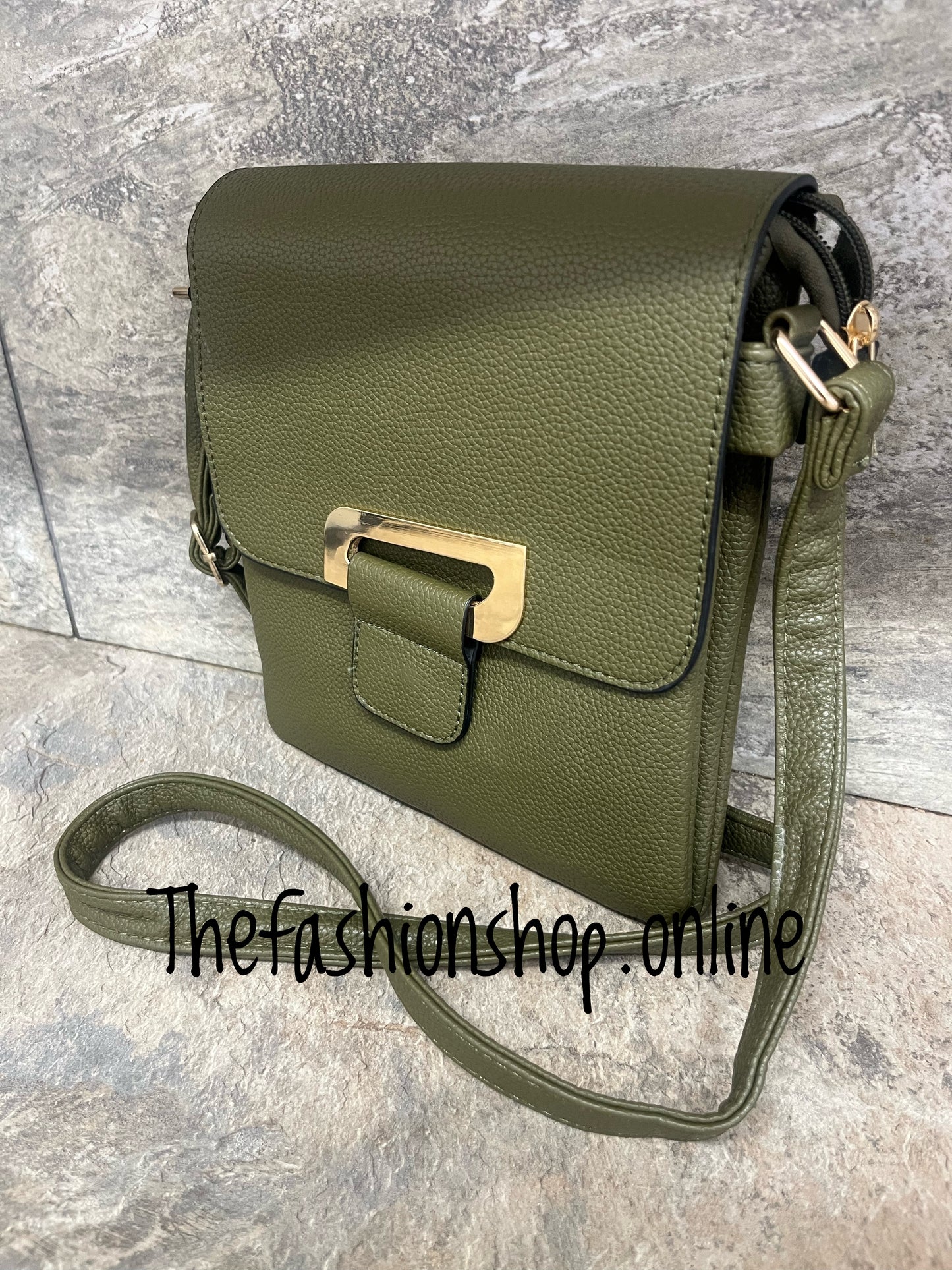 Rhonda Khaki Shoulder Bag
