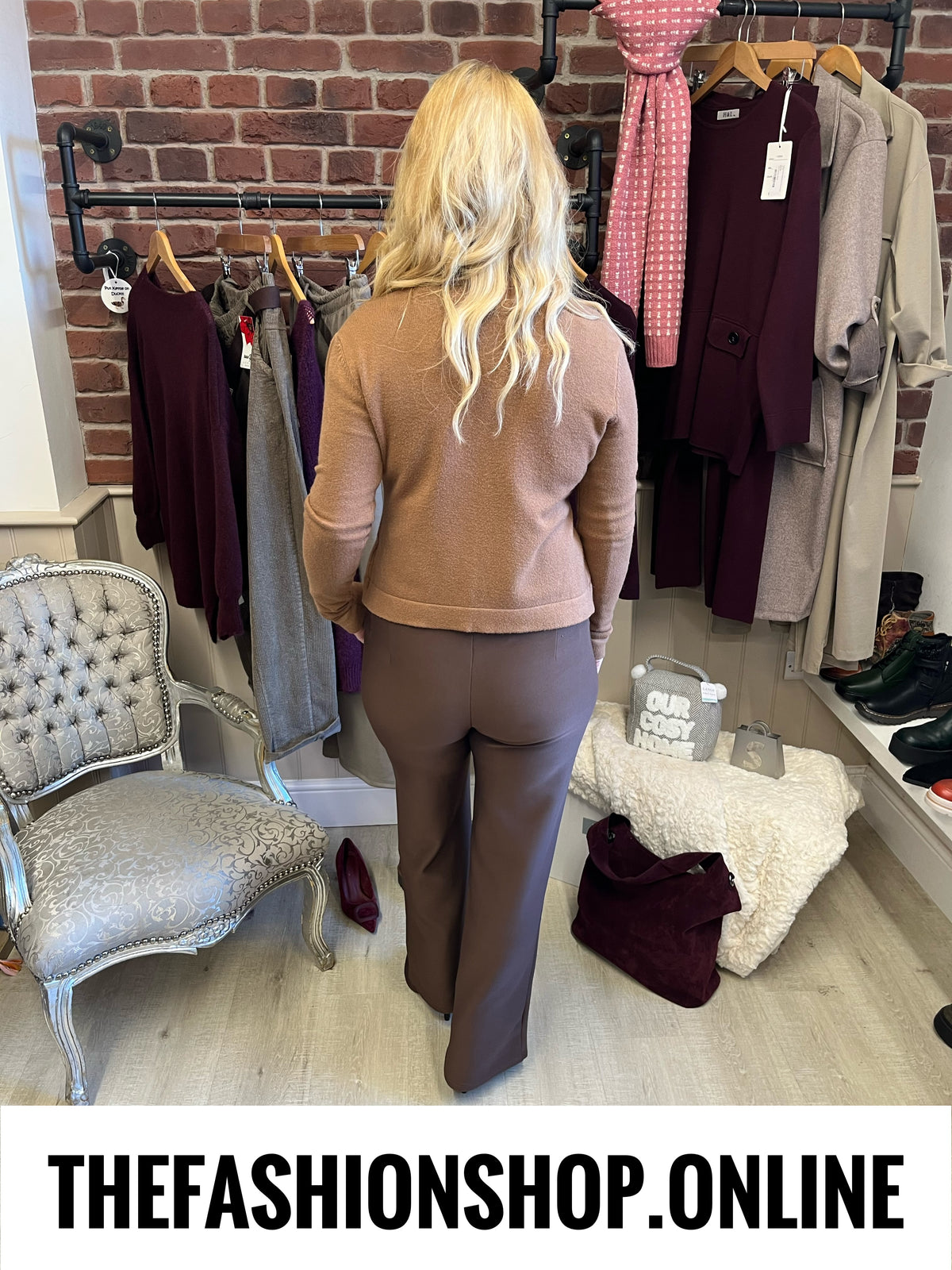 Lucy camel one button cardigan 8-14