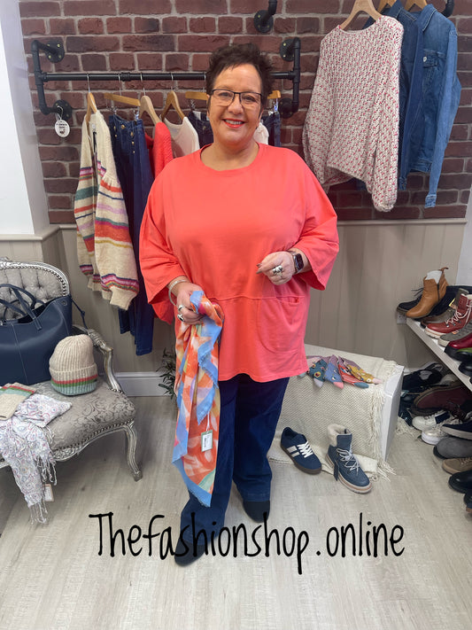 Harper coral pocket top 16-22