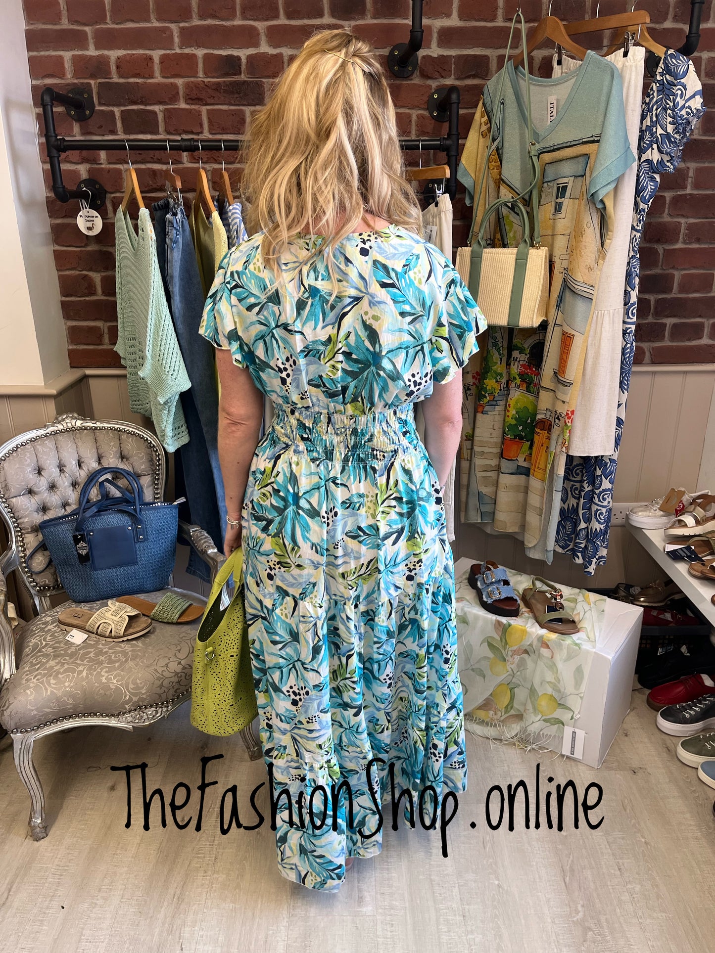 Harmony Island Mist printed Maxi dress 10-18