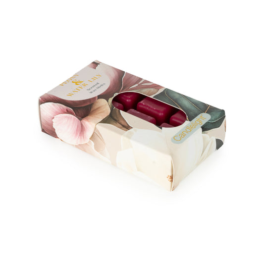 Candlelight Pack of 8 wax Melts Peony and Water Lily