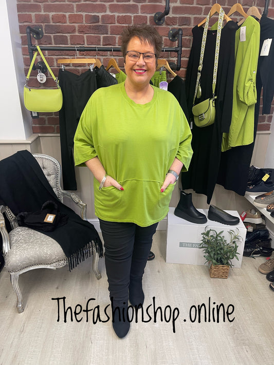 Harper green pocket top 16-22