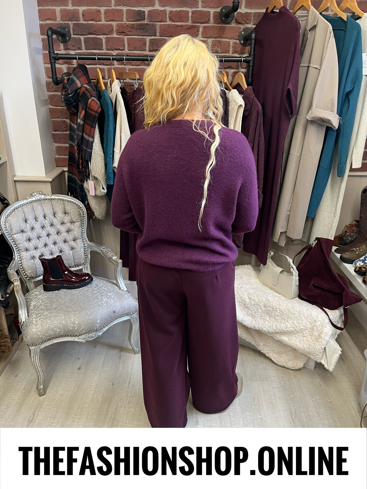 Holly damson alpaca mix jumper 10-18