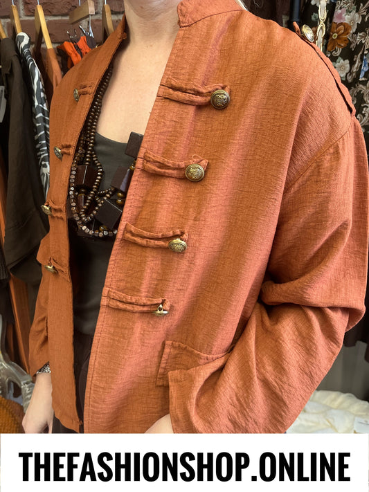 Melissa cinnamon military jacket 8-14